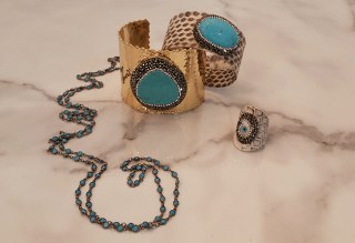 GoldTirquoiseBraceletSpinel